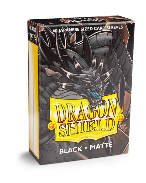 Dragon Shield Black Matte Japanese Size 60 Dragon Shield Black Matte Japanese Size 60